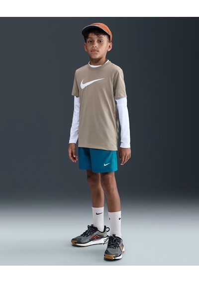 Nike Multi Dx5382-301 Büyük Çocuk Dri-fıt Antrenman Şortu - Green Abyss Koyu Yeşil