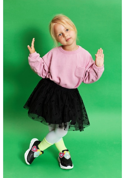 Vicco Lovely Işıklı Kız Bebek Siyah Spor Ayakkabı Siyah