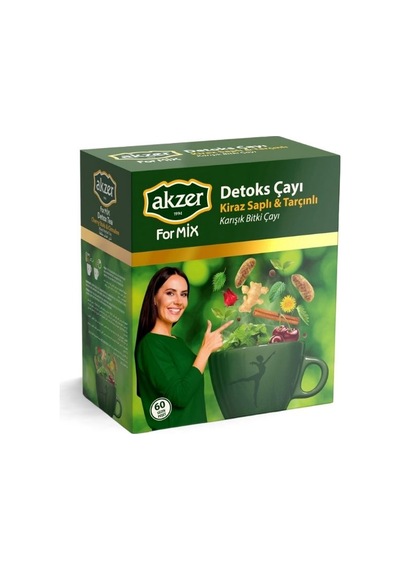 Akzer For Mix  Çayı Kirazsaplı-tarçınlı Karışık Bitki Çayı 120gr