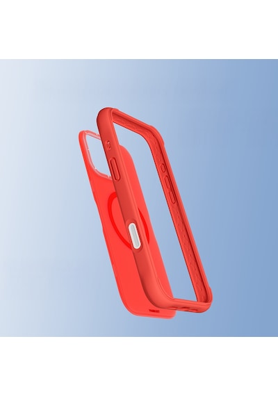 Apple Uyumlu iPhone 16 Pro Kılıf M-safe Şarj Özellikli Youngkit Macaroon Serisi Kapak Kırmızı