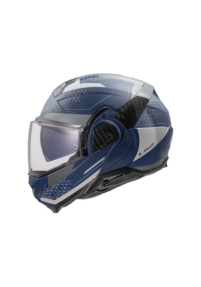 Ls2 Advant 2 Astral Çene Açılır Kask Mat Gri - Mavi