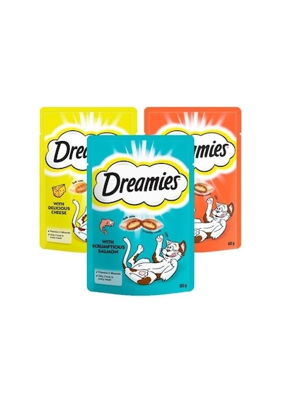 Ayrex Dreamies Kedi Ödül Maması Karışık Paket 6x60gr
