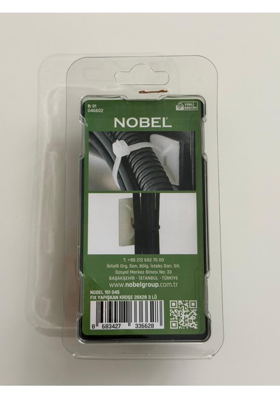 Nobel Fıx Yapışkanlı Kroşe 28x28 3'lü