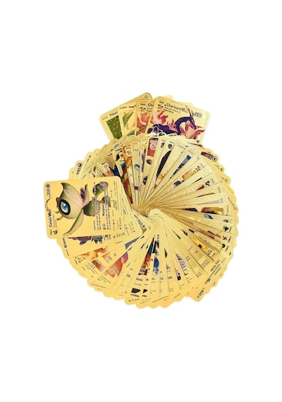 Orijinal Pokemon Kart Gold Serisi 10'lu Paket - Pokemon Oyun Kartları - Pikachu Koleksiyonluk Kart Pokemon