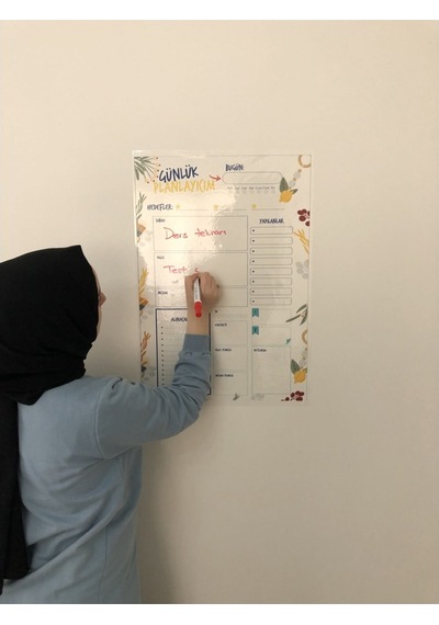 Günlük Planlayıcı Yazı Tahtası Akıllı Kağıt Tahta Planner Tutunab