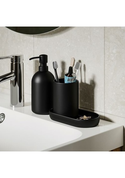 Ikea Gansjön Banyo Seti, Siyah, 3 Parça