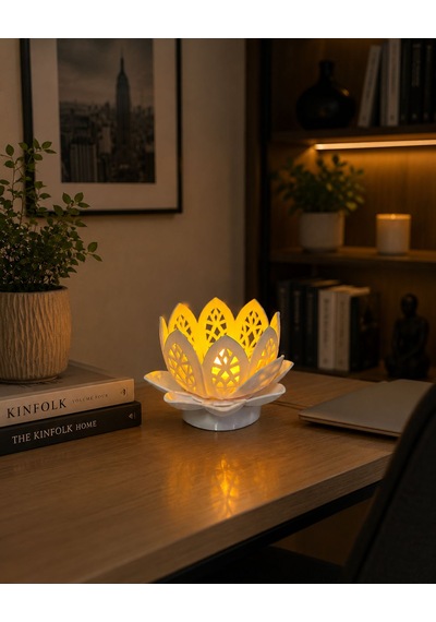 Lotus Glow Mumluk Beyaz