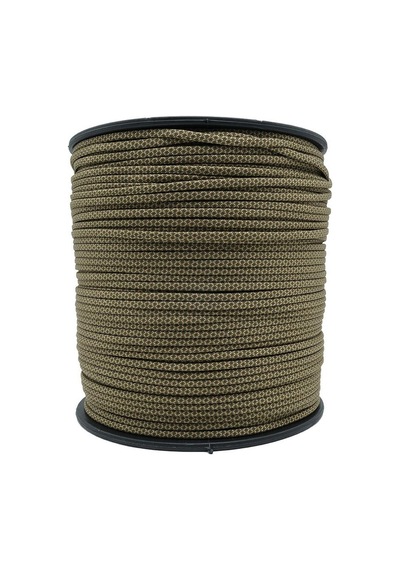 Mg Ropes Paracord İp 4 Mm Haki Gold Desenli No:19 10 Metre Çok Renkli