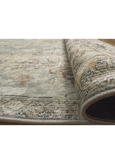 Çam Halı Gloria Td116 Bej Vintage Eskitme Desen Dokuma Saçaklı Kilim