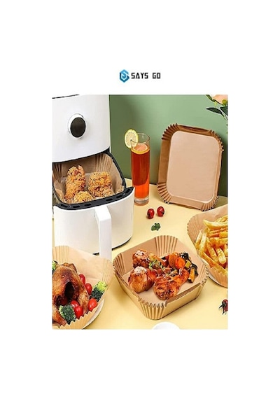 B&R Gereçleri Reis Airfryer Sıcak Hava Fritözü Philips Xiaomi Uyumlu Gıda Sınıfı Pişirme Kağıdı 50’li