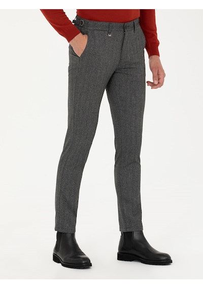 Cacharel Erkek Antrasit Pantolon Kanvas-chino 50274014-vr006 Gri