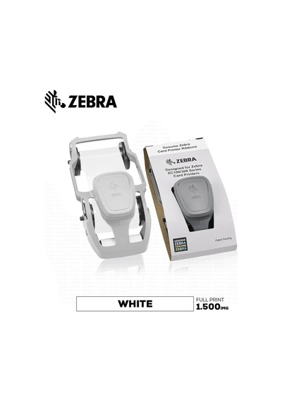 Zebra Zc100 - Zc300 White Beyaz Monochrome Ribon 1500 Baskı 800300-309