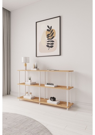 Çevir Kur Atlantik Çam Bd 150 Cm Raflı Konsol 150 75 29 Cm Atlantik Çam