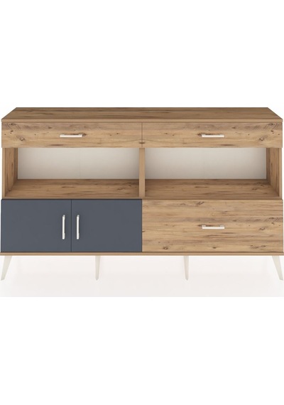 Arges Konsol 2 Raflı 3 Çekmeceli 2 Kapaklı 176x30x99 Çam-antrasit Çam-antrasit/çam Arges Konsol 2 Raflı 3 Çekmeceli 2 Kapaklı 176x30x99 Çam-antrasit Çam-antrasit/çam
