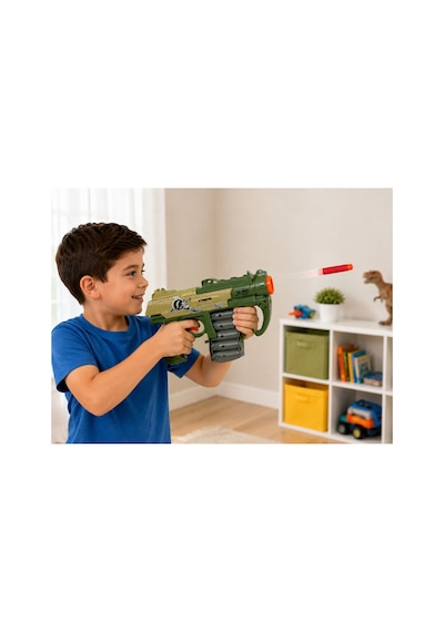 8 Dart Mermili Sünger Mermi Atan Oyuncak Tabanca Revolver Modeli 3+ Yaş