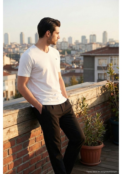 Buratti Erkek T Shirt 5902719 Ekru Ekru