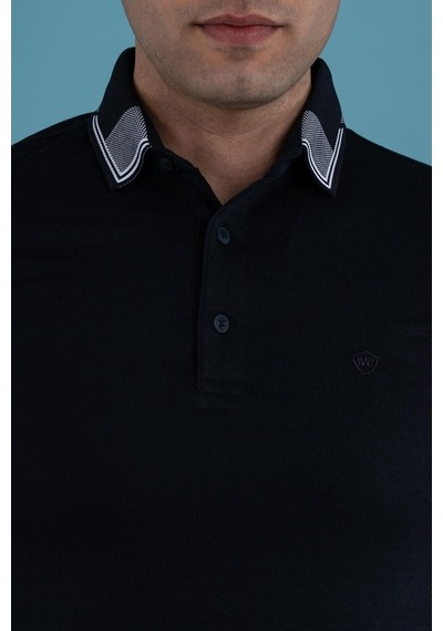 Slimfit Polo Yaka Düğmeli Merserize Kumaş Erkek T-Shirt (539719691)