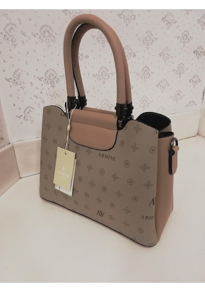 Armine 342 Kadın Omuz Kol Çantası ARMİNE-342-R9033 Vizon