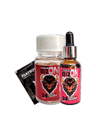 Bizon Erkeklere Full Action 10lu Kapsül + Erkeklere Full Action Damla + Lubricated