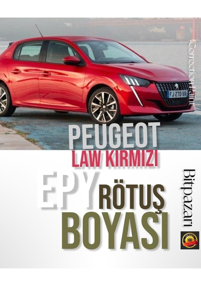 Peugeot Law Kırmızı Epy - Çizik  Fırçalı Rötuş Boyası 20 Ml