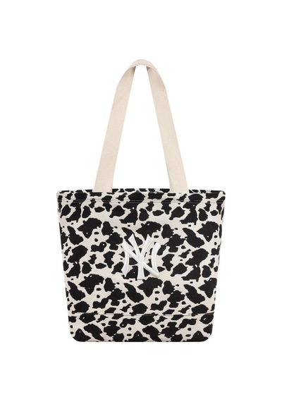 New Era Cow Jacquard Neyyan Ltcblk Kadın Tote Çanta-13815 Açık Bej