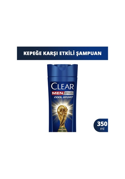 Clear Men Cool Sport Menthol Kepeğe Karşı Etkili Şampuan 350 Ml Beyaz