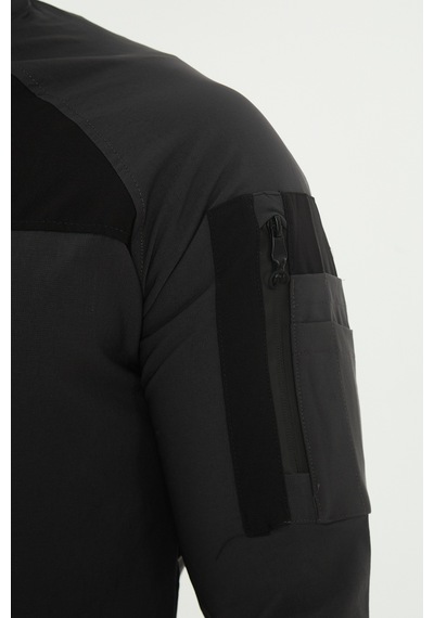 Camp Scoutland Camp260 Outdoor Tactical Su İticili Erkek Fermuarlı Taktik Sweatshirt Antrasit
