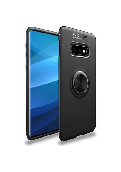 Samsung Galaxy Uyumlu S10E Kilif Yüzüklü Tam Korumali Silikon Kapak 417338484