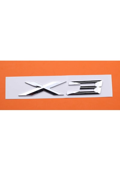 Bmw X3 Krom Bagaj Yazı Logo 175Mm
