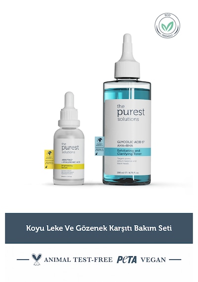 The Purest Solutions Koyu Leke Ve Gözenek Karşıtı Bakım Seti