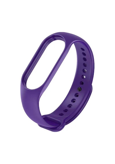 Xiaomi Mi Band 7 Uyumlu Klasik Nvth Kordon-koyu Mor