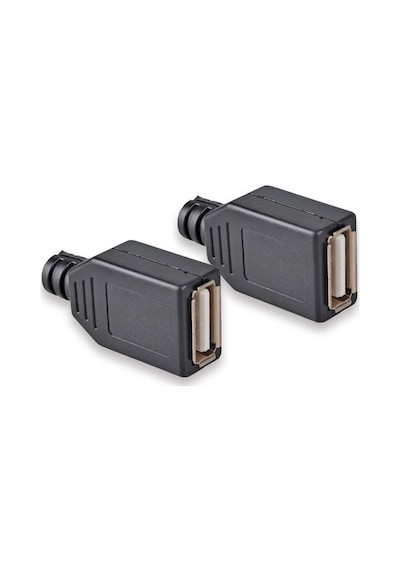 Koodmax-Usb A Dişi Konnektör - Lehim Tipi Plastik - 10'Lu Paket