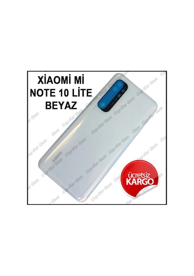Xiaomi Mi Note 10 Lite Arka Cam Pil Kapağı Batarya Kapağı
