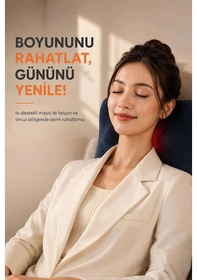 Premium Lenovo Şarjlı Masaj Cihazı Akıllı Isıtmalı Masaj Yastığı N8 İsitmah Yastık Hediyelik Çok Renkli