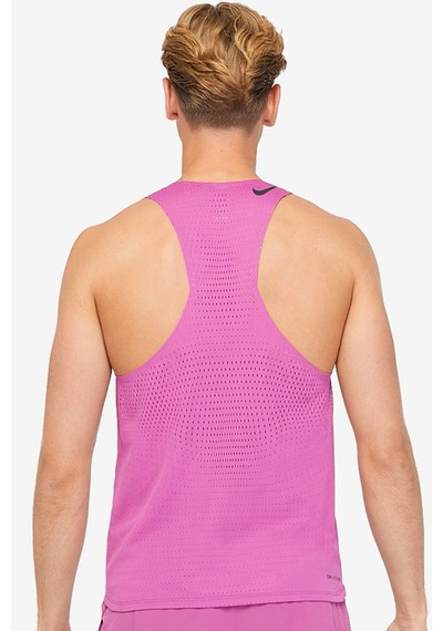 Nike Dri Fit Aeroswift Running Adv Singlet Tank Top Lazer Kesim Koşu Atleti Fuşya Fuşya