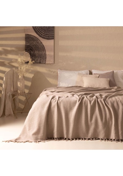 Soft Opia Çift Kişilik Pike - Bej - 200x220 Cm Renkli