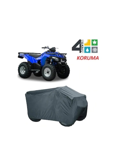 Skyjet Braves 110 Atv Brandası 4 Mevsim Branda Siyah