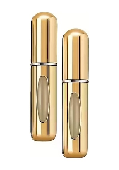 Taşınabilir Parfüm Şişesi, 2'li Set, Cam Göstergeli Gold Belirtilmemiş
