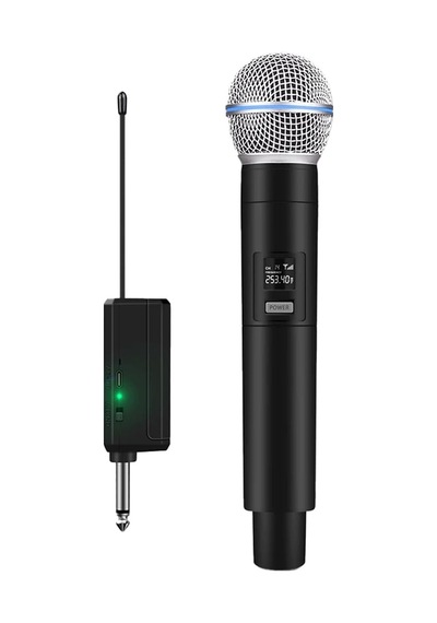 Coverzone Kablosuz Karaoke Mikrofonu 6.35mm Amfi Hoparlör İçin 600 Hz İla 800 Khz Çok Amaçlı Tak Ve Çalıştır Kablosuz Mikrofon Dış Mekan İçin Wn05 Tekli-wn05