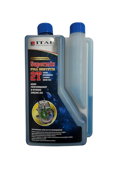 İtal Supermix 2t 2 Zamanlı Ölçekli Mavi Motor Yağı 1l