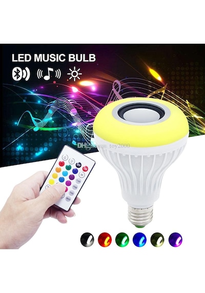 Bluetoothlu Led Lamba Lazer Disko Lamba Kumandalı Ampul