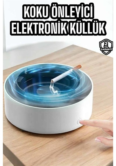 Elektronik Küllük Duman Giderici Hava Temizleyici Beyaz