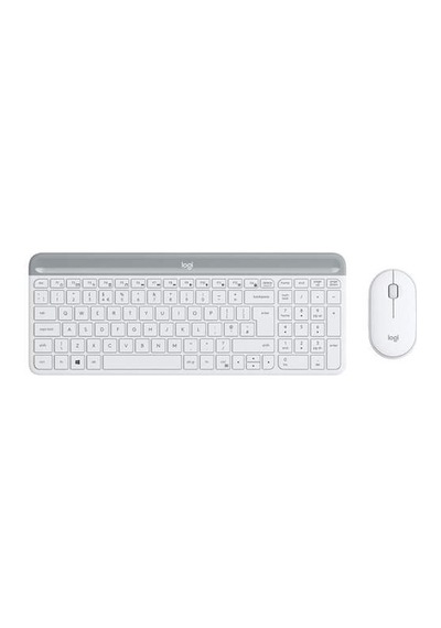 Logitech Mk470 İnce Kablosuz Set Beyaz 920-009436 Optik