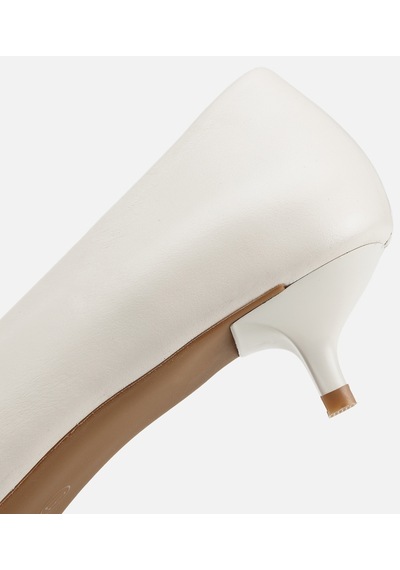 Hotiç Kadın Deri Ekru Mini Topuklu Klasik Stiletto 01ayh321850a400 01ayh321850a400