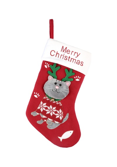 Eşsiz Noel Çorapları 3d Xmas Peluş Asma Çoraplar Parti Tatil Evi İçin Asılı Halat İle