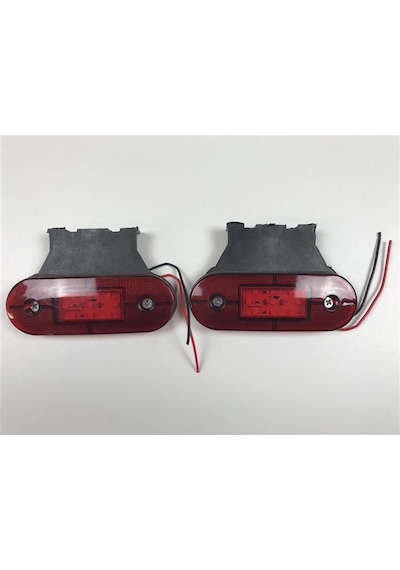 Replax Kırmızı Kasa Lamba 12V Sallamalı 6 Ledli Dorse Lambası Tas12Vkd