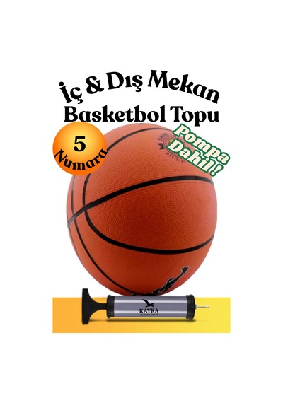 5 Numara Resmi Basketbol Topu Dış Mekan Outdoor Antrenman Topu 427 Gr Ekstra Dayanıklı Köpük Kauçuk Basket Topu Basketball Turuncu