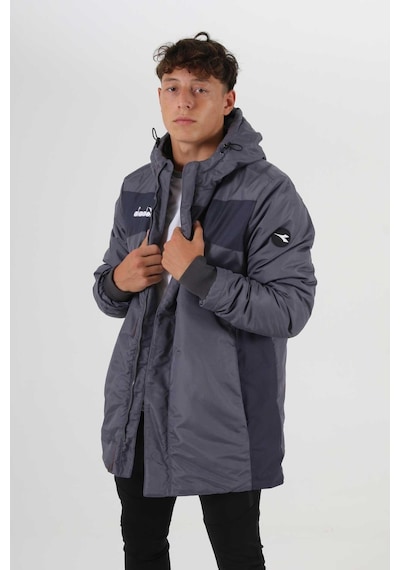 Diadora Forza Anorak Uzun Mont Antrasit Gri