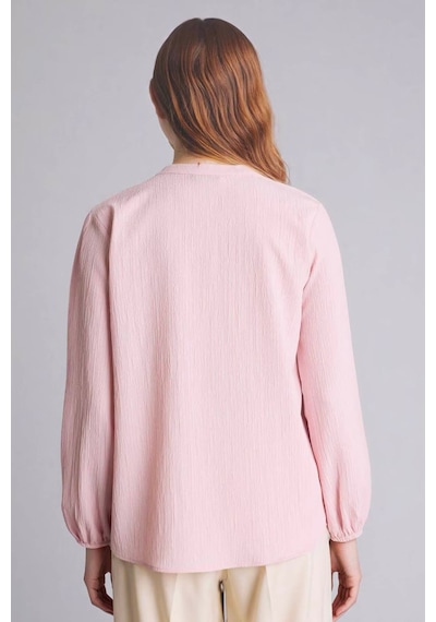 Defacto Gofre Dokulu Bluz H0491ax26sppn74 Pembe-pn74