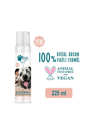 Pet Love Durulanmayan Köpük Şampuan Kurabiye & Vanilya Doğal Argan Yağlı 225 ML